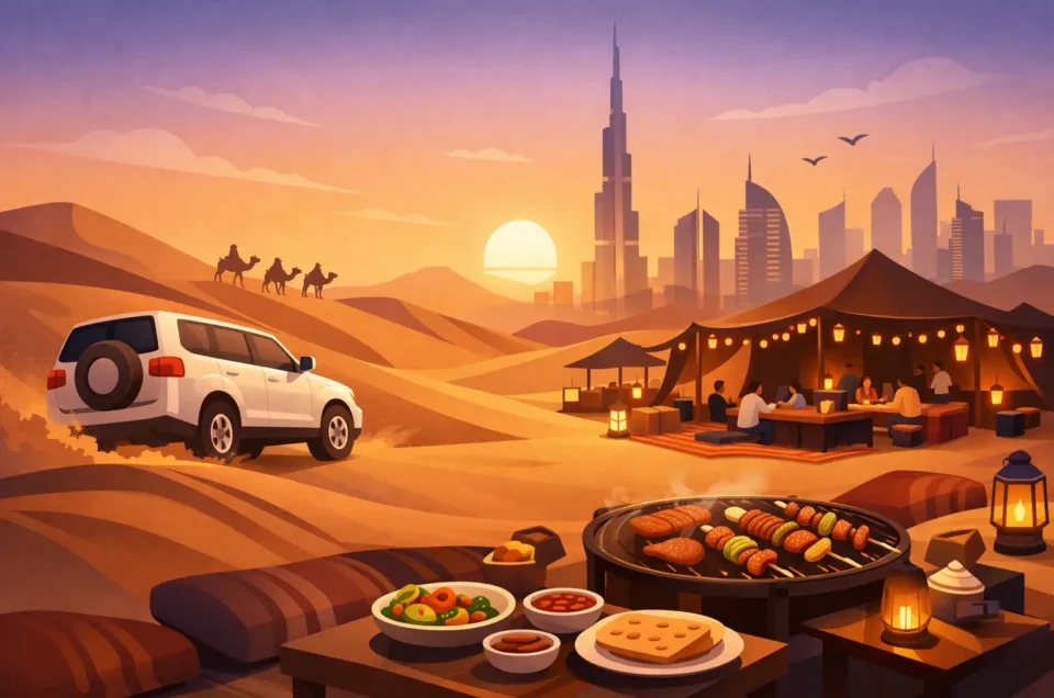 Desert Safari With Gourmet BBQ Dinner in Dubai